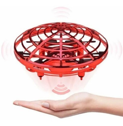 Mini Dron Ufo Ovni Con Luces Led Batería Recargable Juguete