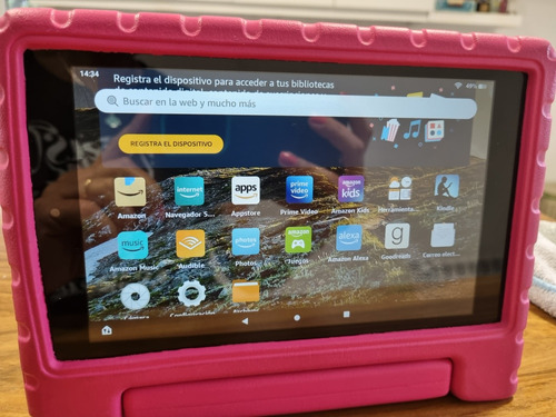 Amazon Fire Tablet Hd 8 2019 (8va Gen) + Funda Rosa O Azul