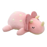 Triceratops Rosa Dinosaurio Ultrasuave Peluche Miniso Kawai