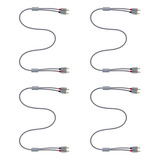 Cable Rca, 6 Cables Estéreo Rca, [6 Pies/1,8 M], Doble Blind