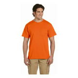 Jerzees Men's Adult Short Sleeve Pocket Tee 3 Pack, Safety