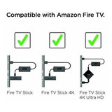 Cable De Alimentación Usb Mission Para Amazon Fire Tv 4k