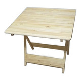 Mesa Plegable Grande De Madera Varios Usos 80x80x80