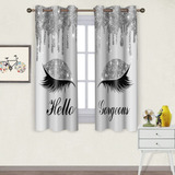 Bsppti Hello Gorgeous Unicorn - Cortinas Con Estampado De Pe