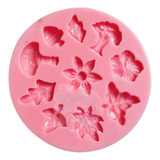 * Molde Silicon Flor Hojas Fondant Cupcakes Chocolate *