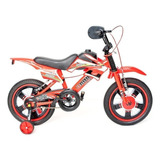 Bicicleta Infantil Aro 16 Moto Bike C/ Rodinha Menino 