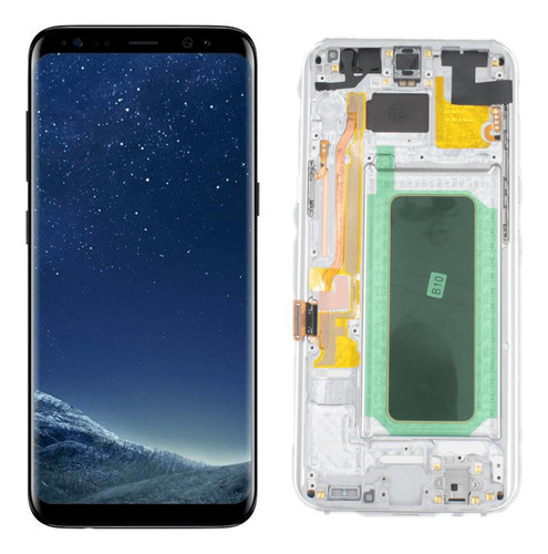 Frontal Samsung Galaxy S8 Plus Com Aro Nacional Skytech