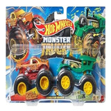 Hot Wheels Monster Trucks 2 Camiones Monstruo Metal Original