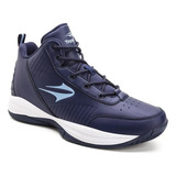 Zapatilla Bota Basquet Topper Candun Cs Azul Entrenamiento