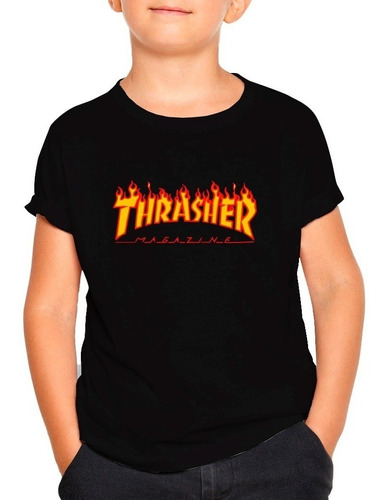 Polera Estampada Thrasher Magazine Skate  Niño