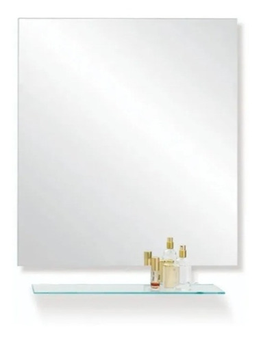 Espejo + Repisa Estante Pulido 50 X 60 Cm Excelente Calidad