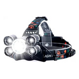 Linterna Vincha Cabeza Minero 5 Led Recargable Camping