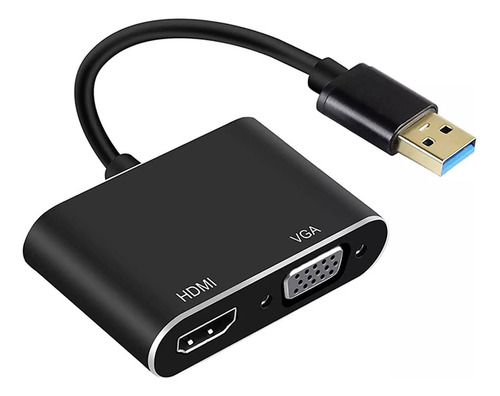 Adaptador Usb 3.0 A Hdmi / Vga, 2 En 1