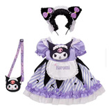 Vestido Y Bolso De Princesa Lolita De Kuromi, Accesorios Par