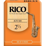 Cañas Sax Alto 2 1/2 Rico Rja1025(10) 