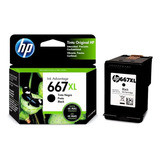 Cartucho Hp 667xl Negro Original Alto Rendimiento