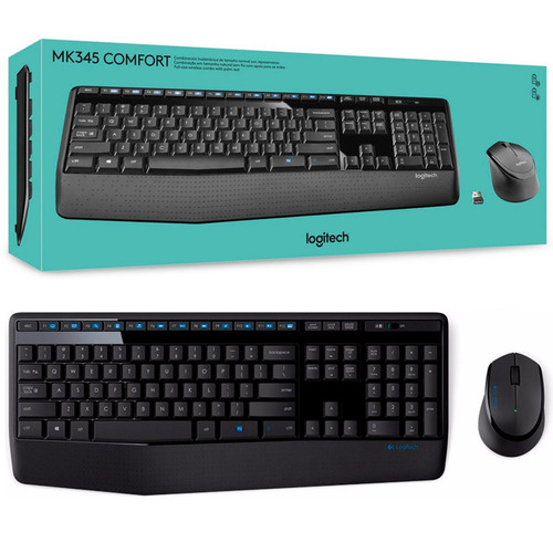 Kit Teclado Y Mouse Inalambrico Logitech Mk345 Comfort Esp