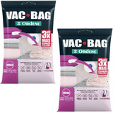 2 Sacos Vácuo Vac Bag Ordene Jumbo 100x110 Edredom Cobertor