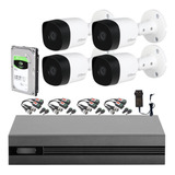 Kit Seguridad Dahua Full Hd Dvr 4ch Disco 1tb 4 Camaras 2mpx