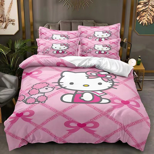 Juego De Cama Hello Kitty Con Funda De Almohada (6) 264x228