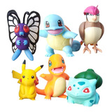 Pikachu Butterfree Pidgeotto Bulbasauro Charmander Squirtle