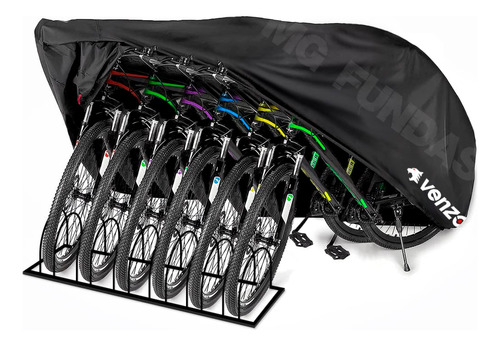  Cobertor Impermeable Venzo Cubre 6 Bicicletas - R26 R28 R29