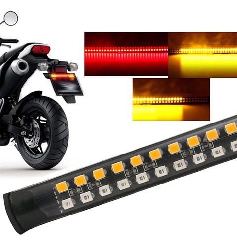 Tira De Led Moto Stop Direccionales Secuencial 30cm 