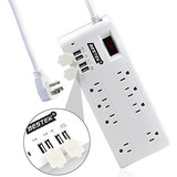 Bestek De 8 Salidas Surge Protector Power Strip 12 Pies De L