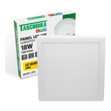 Painel Placa Led Quadrado Sobrepor 18w Bivolt Taschibra Novo