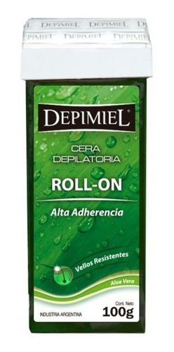 Cera Roll-on Alta Adherencia Aloe Vera 100g Depimiel Depikit