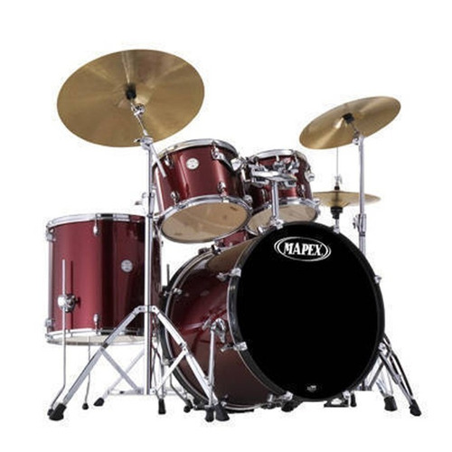 Bateria Mapex Hx529 5 Cuerpos Palillos La Roca - Cuo