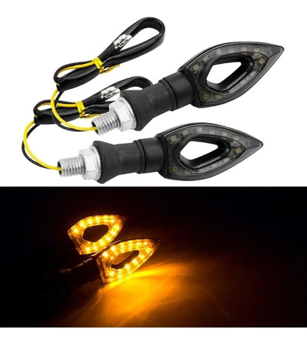 2 Luz Giro Guiños Led Universales Carbono Yamaha Fzr1000