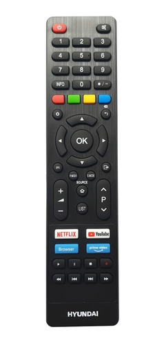 Control Remoto Tv Hyundai Original Netflix Primevideo Youtub