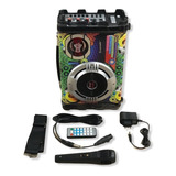 Caixa De Som Ecopower Karaoke Bluetooth E Mp3 - Ep-2220 