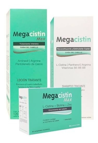 Megacistin Combo Comprimidos Max X30 + Shampoo + Locion