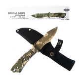 Cuchillo Camping Camuflaje  Militar Tipo Rambo Tactico 9404