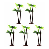 Árbol De Coco En Miniatura 5pcs 13cm - Decoración Bonsái