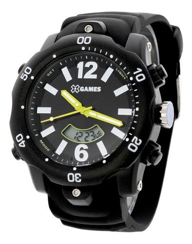 Relógio X-games Masculino Anadigi Xmppa288 Preto Grande