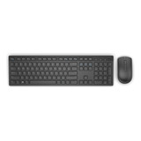 Kit De Teclado Y Mouse Inalámbrico Dell Km636 Inglés Us De Color Negro