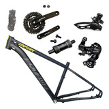 Kit Quadro Bicicleta Aro 29+ Cambios Shimano Ty300+pedivela