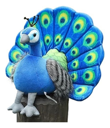 Ss Muñeco De Pájaro De Peluche Con Forma De Pavo Real De 30