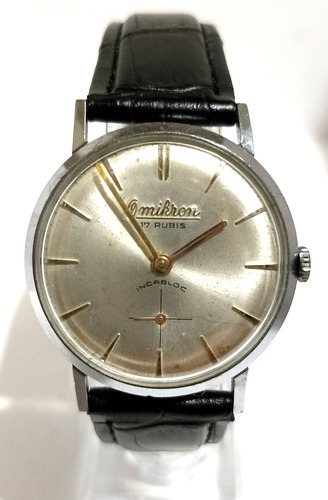 Fino Reloj Suizo Omikron '60s Antíguo Y Raro No Omega