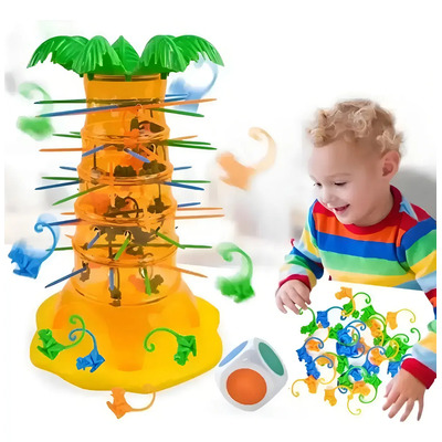 Wegalife® Monos Locos Juego De Mesa, Juego De Monos Que Caen Monos Locos Fast Fun! Games Juego Mesa Monos Locos | Meses sin interés