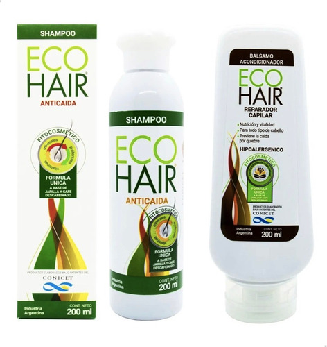 Eco Hair Anticaida Crecimiento Cabello Shampoo + Balsamo