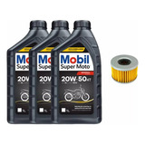 Kit Troca Oleo E Filtro Cb400 Cb450 Mobil 20w50 Mineral