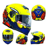 Casco Moto Shaft Integral Certificado Dot Amarillo Fz Ns Ktm