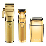 Kit Babyliss Gold Pro Fx Máquina De Corte + Collection Gold 