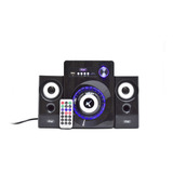 Caixa De Som Para Pc 2.1 Subwoofer Fm Usb Bluetoo 16w Rms