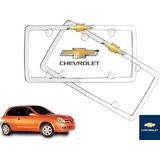 Par Porta Placas Chevrolet Chevy C2 1.6 2004 A 2008 Original