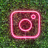 Painel Neon Led Instagram Instagramavel Decoração Blogueira